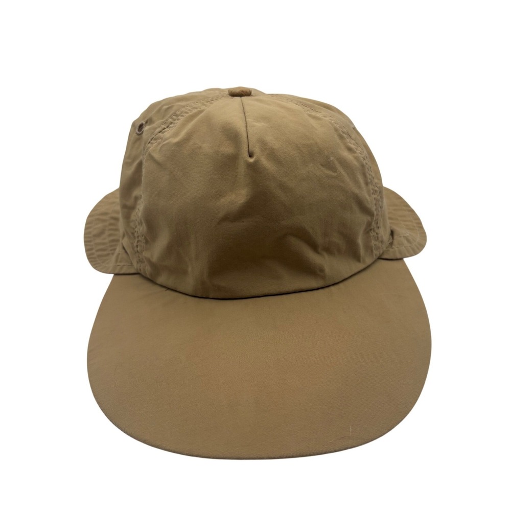 Columbia Sun Hat Mens L Tan Good Vintage Made in USA Fishing Hiking Wide Brim